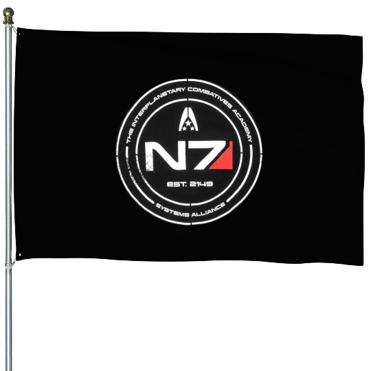 N7 Mass Effect Commander Shepherd House Flags
