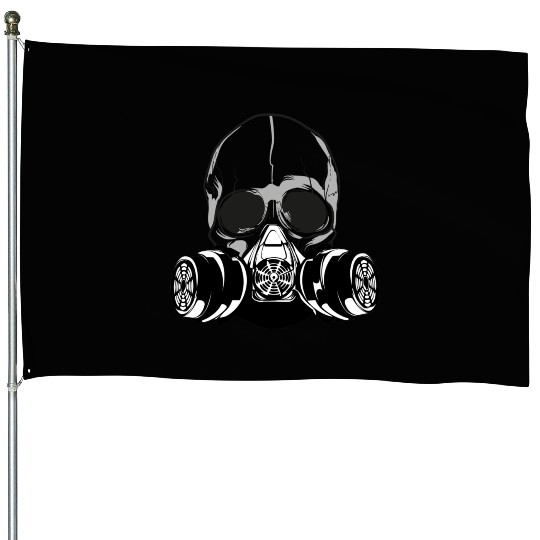 Skulls, human skulls, skull House Flags, skull House Flags
