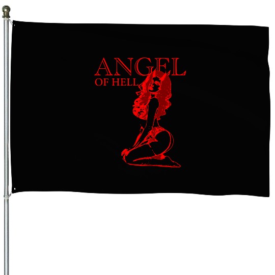 2reborn ANGEL devil girl sexy lingerie model red House Flags