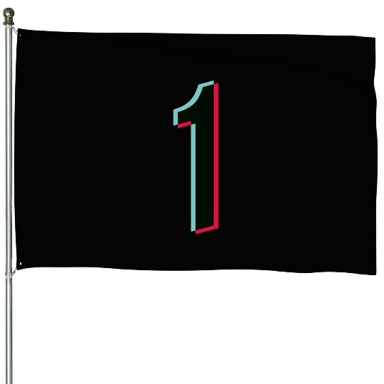 1 - jersey number - Tiktok glitch House Flags