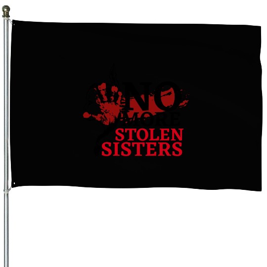 No MS Sisters/MMIW Girl Native American House Flags