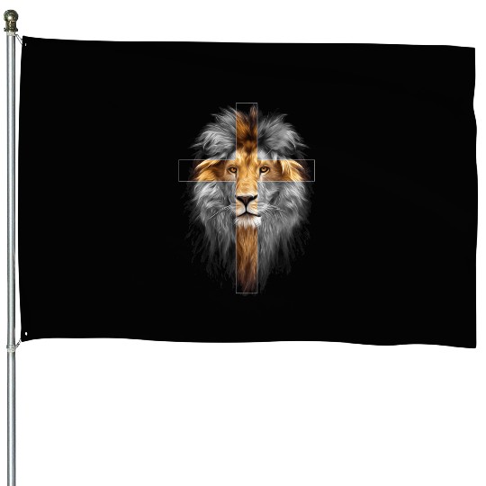 Jesus Lion of Judah House Flags