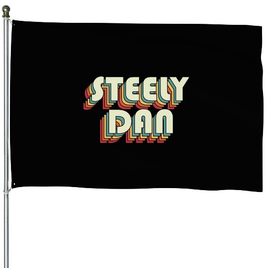 Steely Dan | Unique Retro Faded-Style Typography House Flags