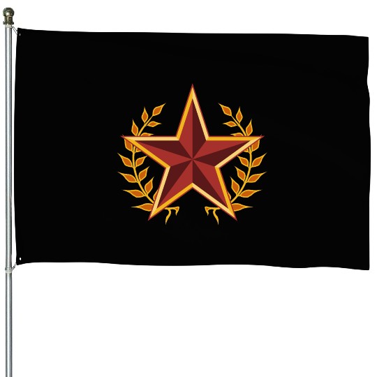 soviet star with laurels House Flags