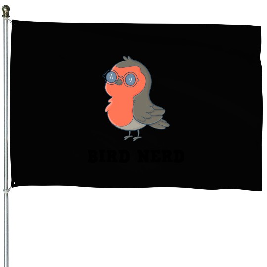 Bird Nerd House Flags