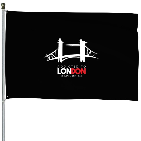 London Tower Bridge House Flags