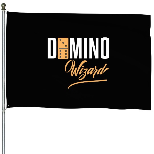 Domino Wizard Funny Dominoes Game Player novelty House Flags