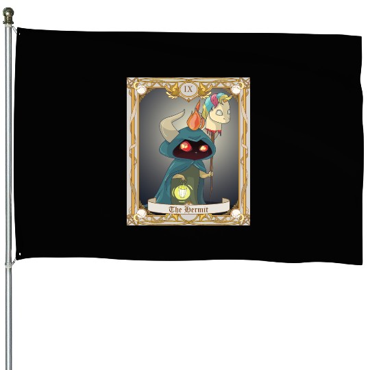 The Hermit Tarot Card, Major Arcana Anime Baphomet House Flags