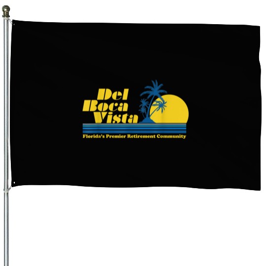 Del Boca Vista Retirement Community Funny No 2376 House Flags