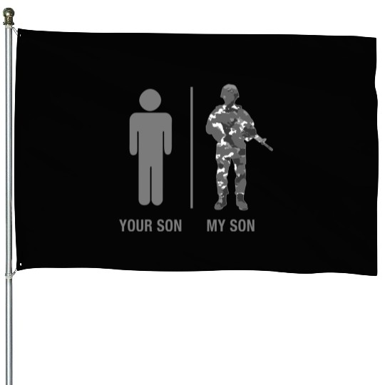 Veteran-Soldier Son House Flags Military Camouflage Your