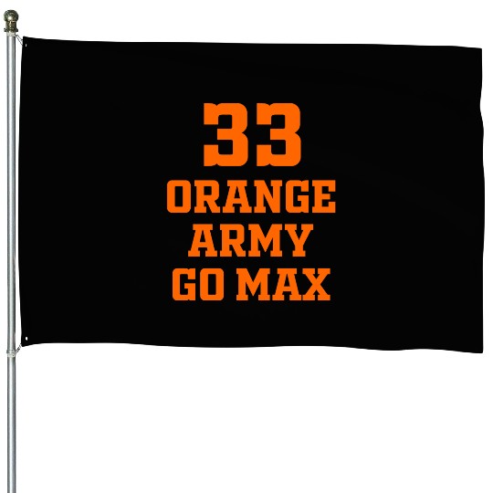 Orange Camouflage 3 House Flags