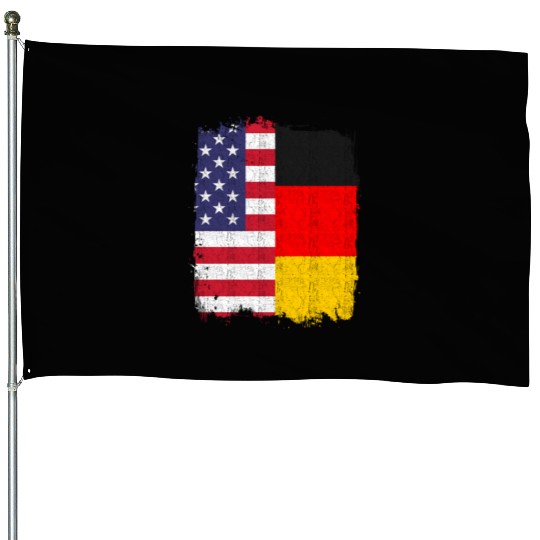 German American US Flag Germany House Flags