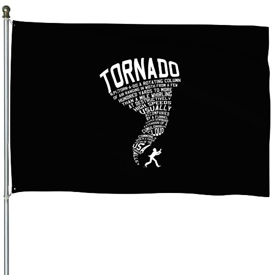 Tornado Storm Chaser Hurricane Wind Weather Gift House Flags