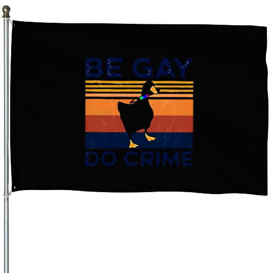 Duck BGD crime House Flags