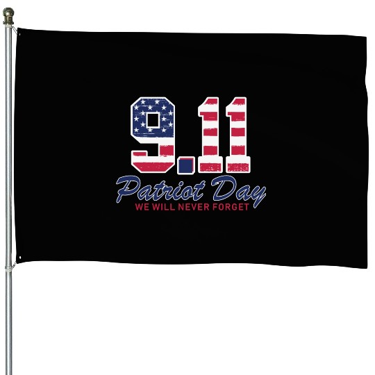 Patriot Day Never Forget 9 11 Anniversary House Flags