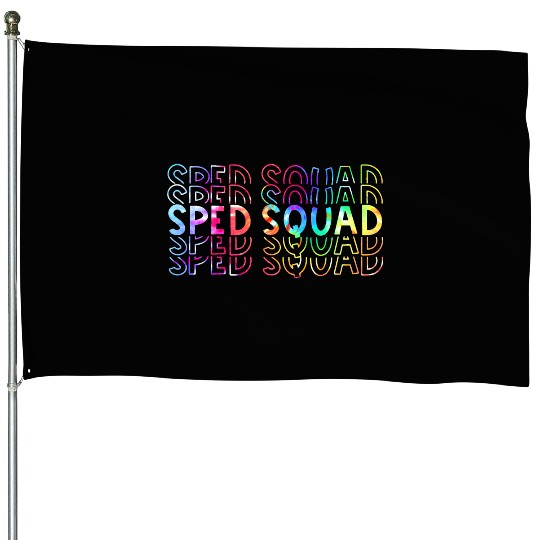 Sped Squad Special Ed Teacher Back To School 2021 House Flags