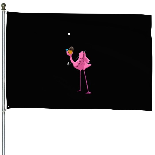 Flamingo Golf Golfing House Flags