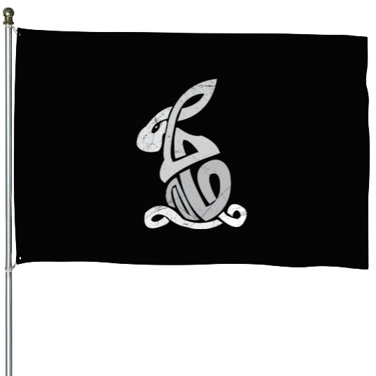 Celtic Symbols Bunny Celtic Knot Gift Idea House Flags