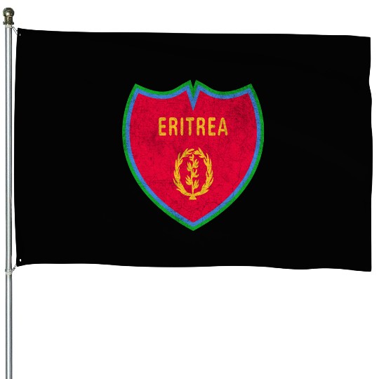 Eritrea Vintage crest flags design House Flags