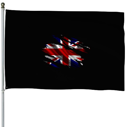 United Kingdom Ripped Flag House Flags