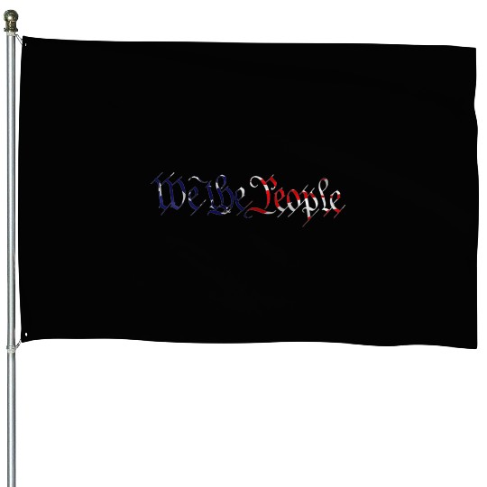 We The People American Flag House Flags