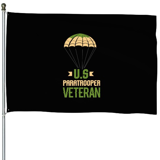 Army Parachute Airborne Division US Veteran House Flags