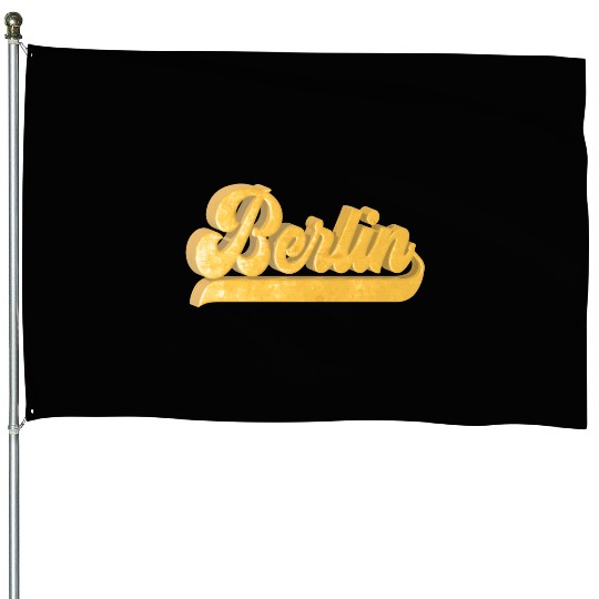 Golden Berlin Bling Bling Logo House Flags