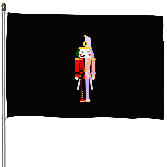 CARNIVAL CHRISTMAS: THE TWO SIDED NUTCRACKER House Flags