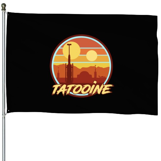 TATOOINE HOLIDAY House Flags