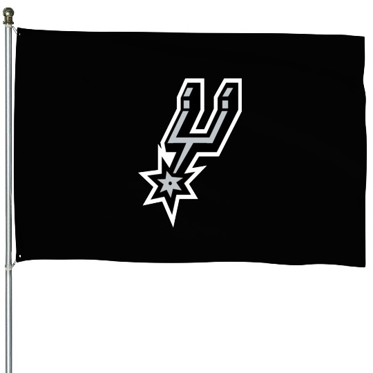 San Antonio Spurs Logo House Flags