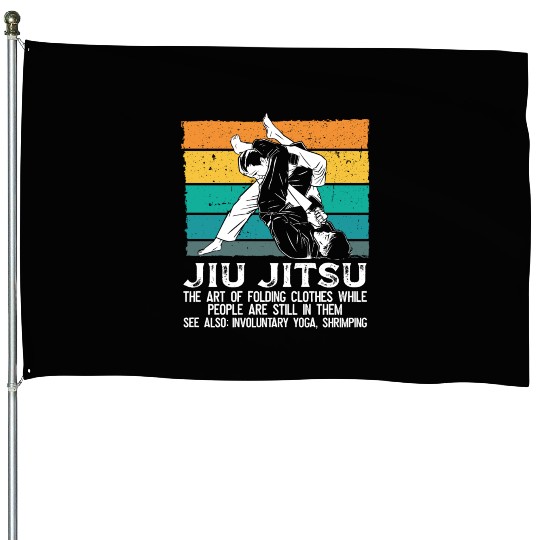 Grappling Brazilian JiuJitsu BJJ Gifts House Flags