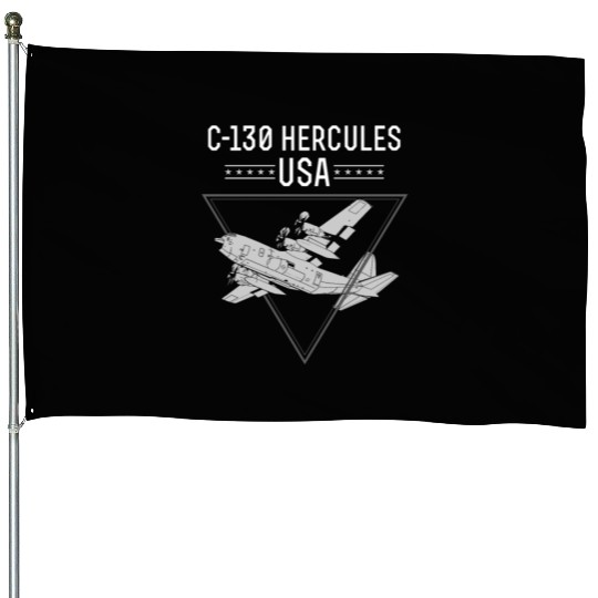 C 130 Hercules US Airborne Fighter Pilot House Flags