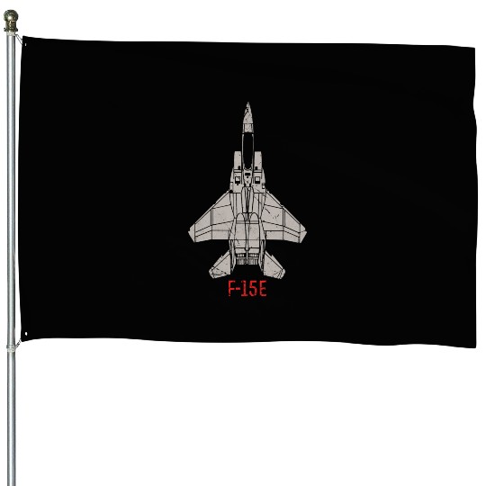 F 15E Strike Eagle US Airborne Fighter Pilot House Flags