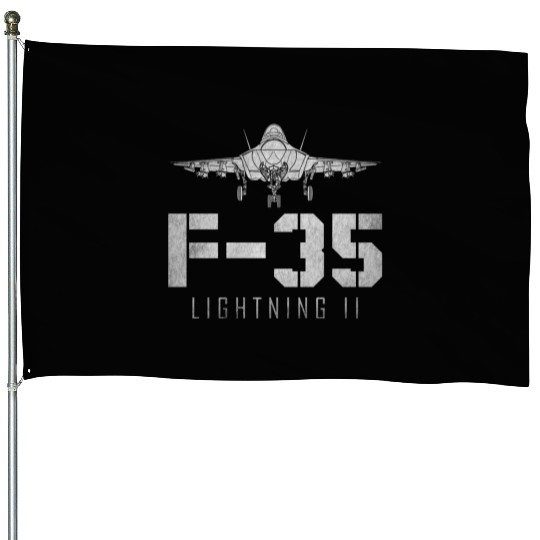 F 35 Lightning II US Airborne Fighter Pilot House Flags