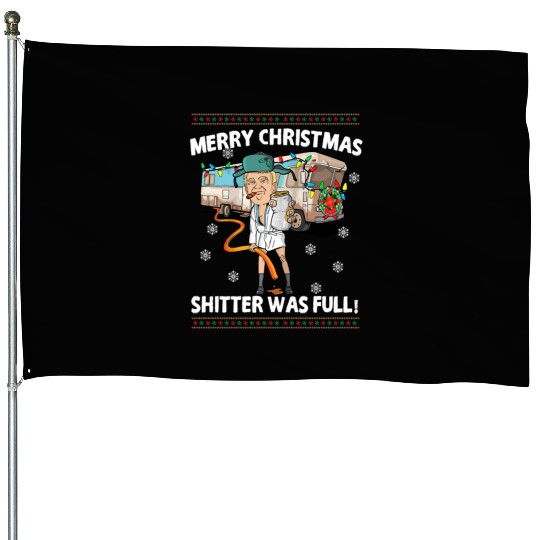 Donald Trump Cousin Eddie Christmas House Flags Shitte
