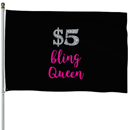 5 Bling Queen Jewelry Consultant Event Pop Up Sale House Flags