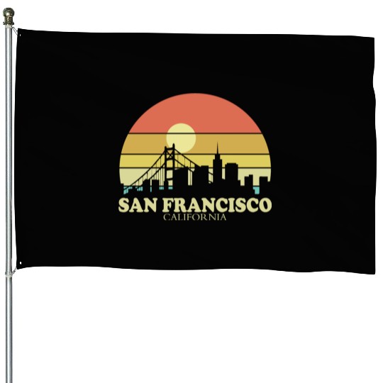 San Francisco Sunset House Flags