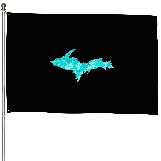 Upper Peninsula Water 906 Yooper House Flags