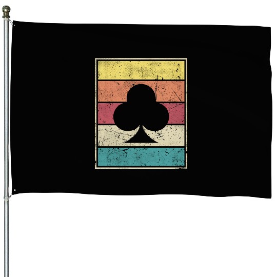 Clubs Playing Card Poker Symbol House Flags