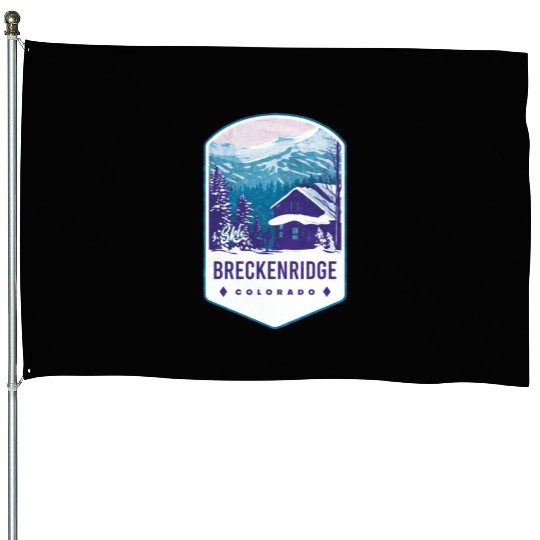 Breckenridge Colorado Ski Badge House Flags