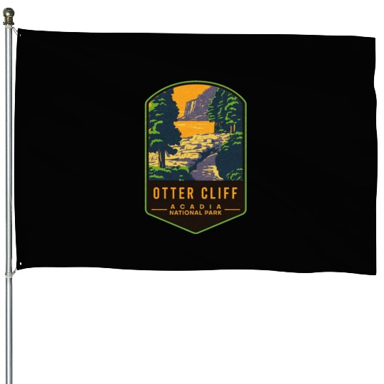 Otter Cliff Acadia National Park House Flags