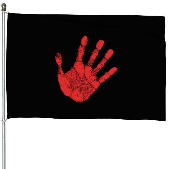 Red Hand - Supporter of MMIW House Flags