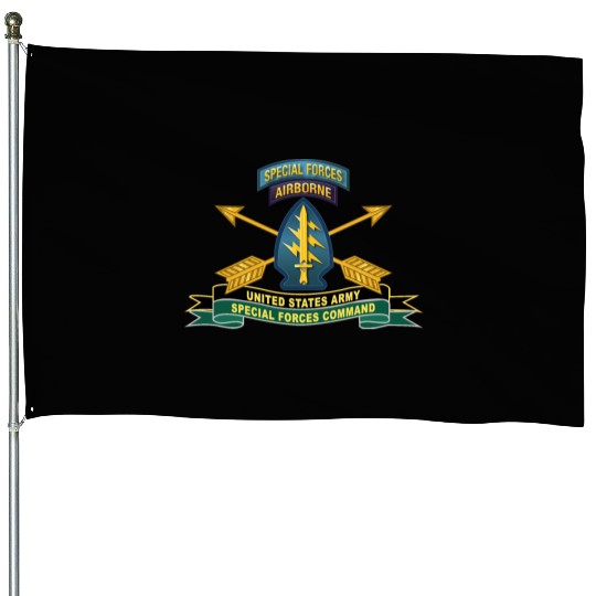 Army US Army Special Forces Command SSI House Flags