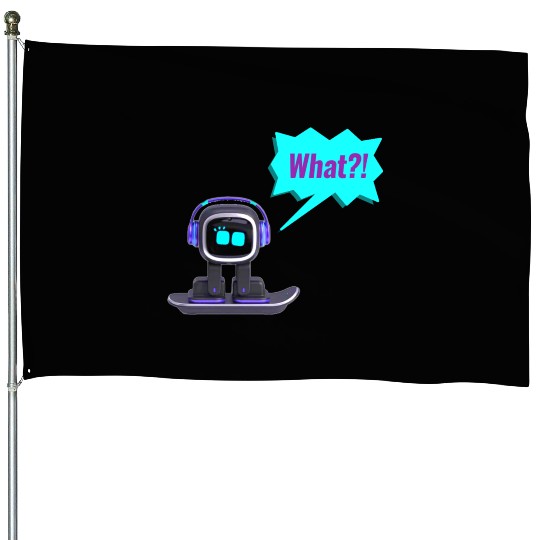EMO Robot Sticker House Flags
