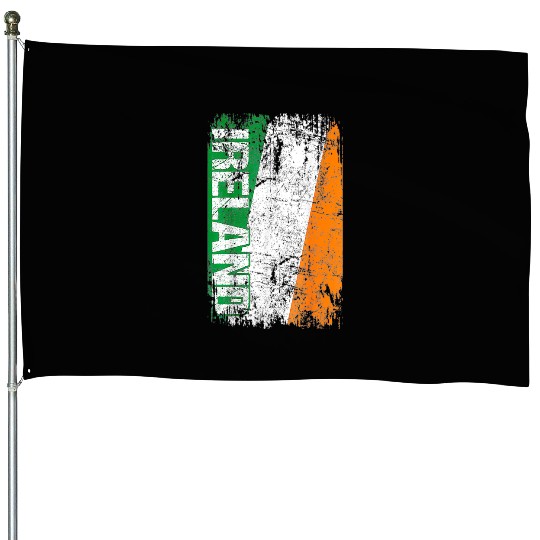 IRELAND Flag Vintage Retro Irish House Flags