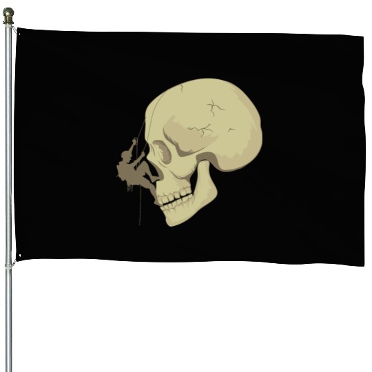 Skull Bouldering House Flags