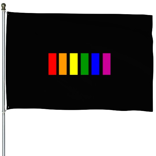 Gay pride abstract design House Flags
