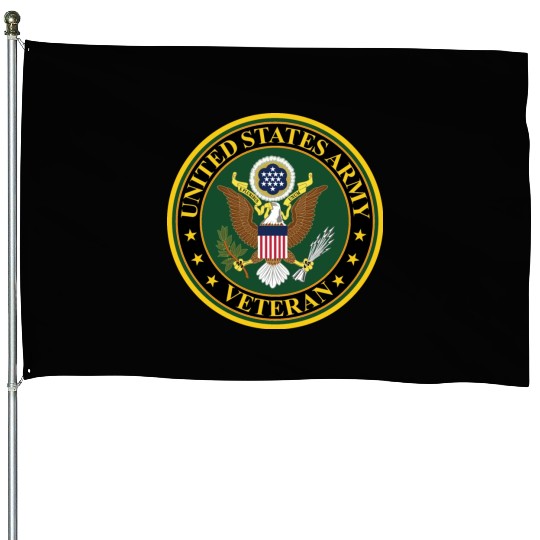 Army US Army Veteran House Flags