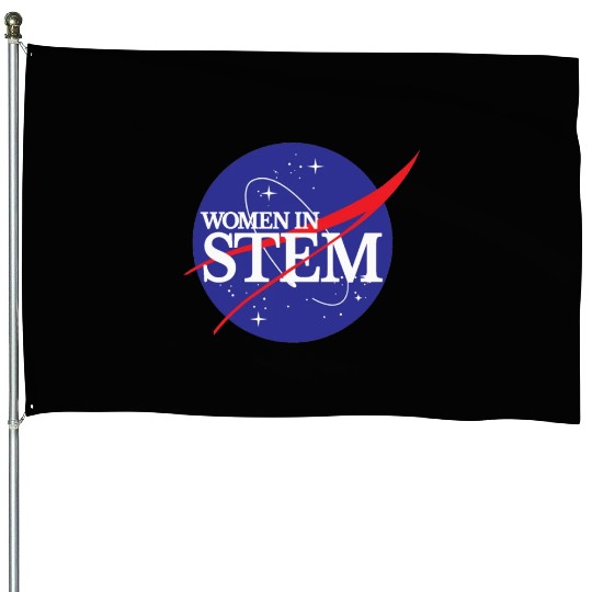 Women In Stem House Flags NASA Female Scientist
