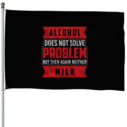Alcohol Drunk Vodka Bachelor House Flags